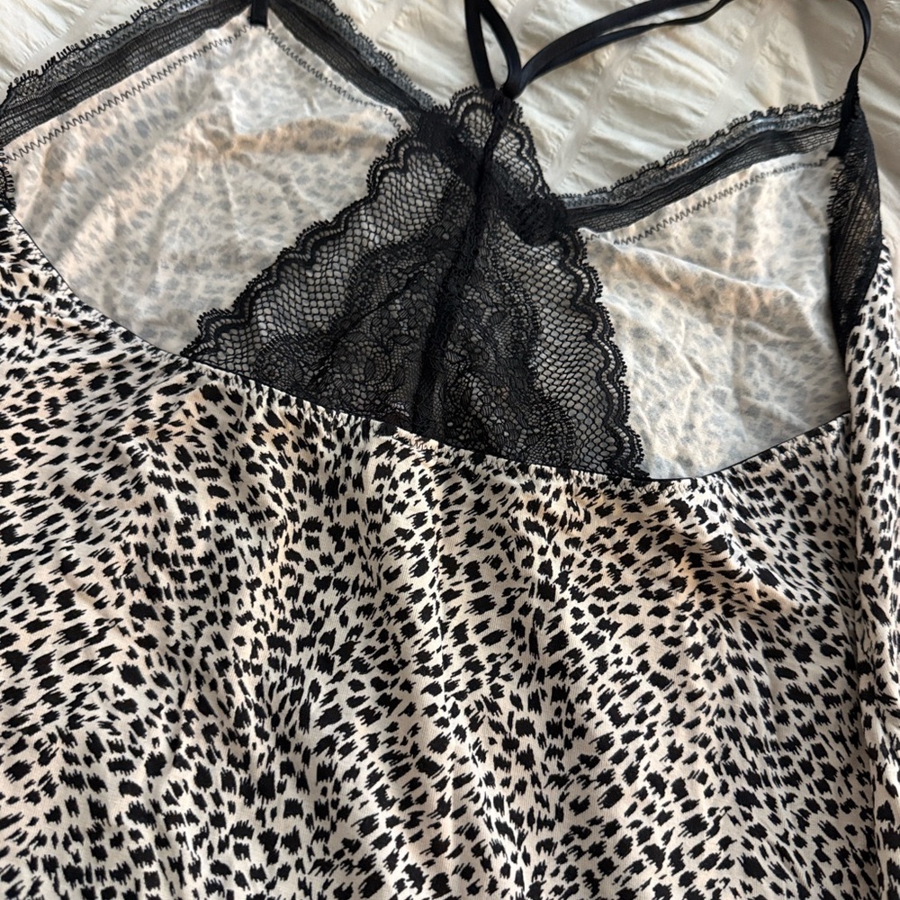 ** Victoria’s Secret ** Modal Leopard lace slip - Medium - NWT - Picture 8 of 10